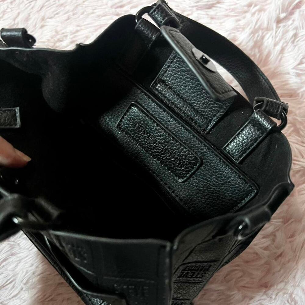 Steve Madden Soft Minimalist Goth Dark Academia Witchy Grunge Edgy Mini Tote Bag - Picture 5 of 6